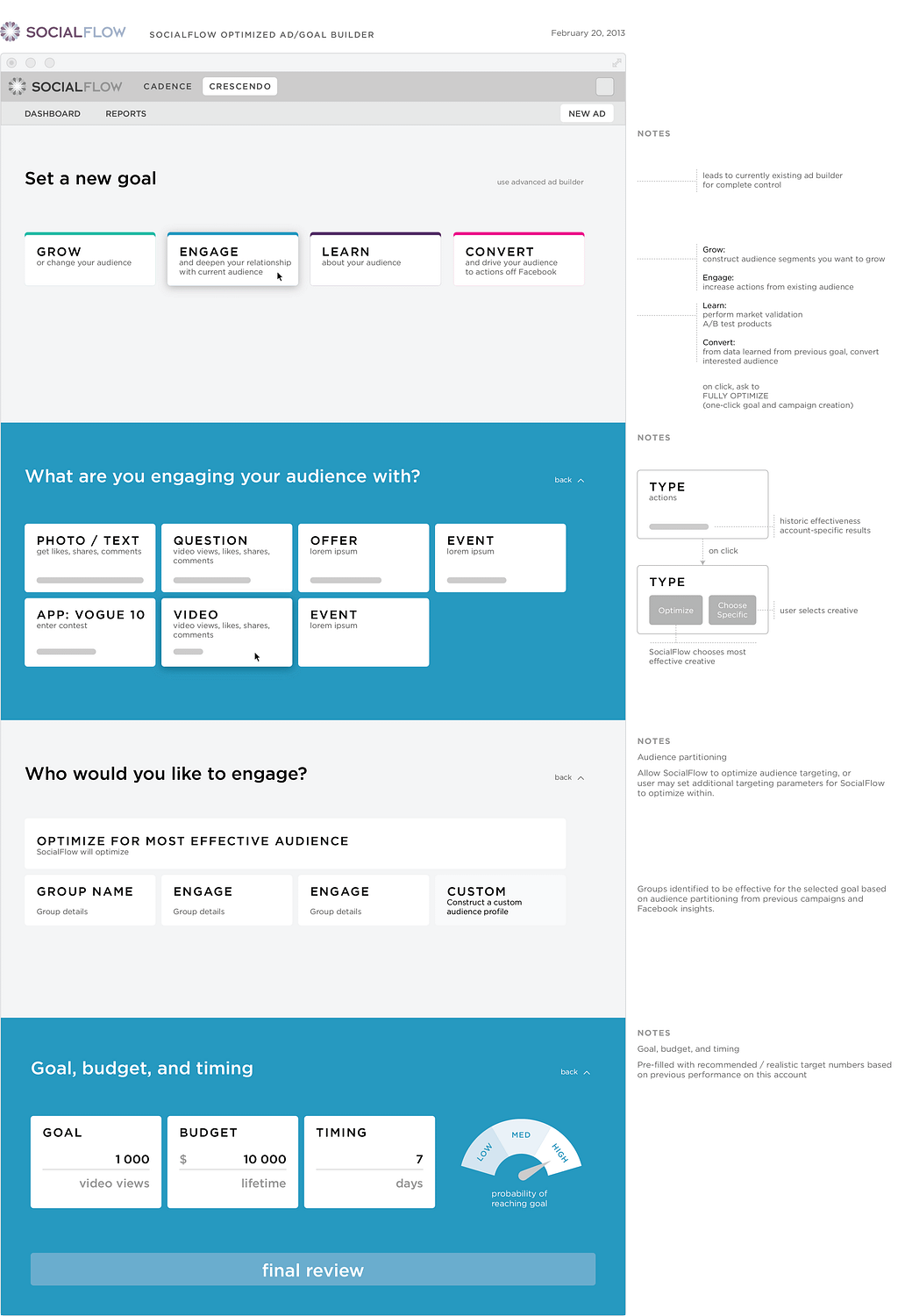 SocialFlow - Product Design Case Study (2012–2013)